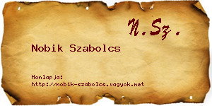 Nobik Szabolcs névjegykártya